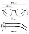 Titanium Round Glasses Frame ST MB01720J