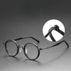 Tadeo Titanium Vintage Round Eyeglasses Frames