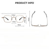 Retro Titanium Square Glasses Frame 6801