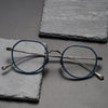 Whitney Titanium Geometric Glasses Frame