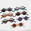 ROUND FRAME PUNK DOUBLE-LAYER FLIP UV PROTECTION SUNGLASSES