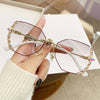 BLING RHINESTONE WITH ANTI-BLUE LIGHT PRESBYOPIA SUNGLASSES