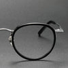 Henk Titanium Vintage Oval Eyeglasses Frame