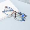 WOMEN'S FASHION PRINTED LARGE FRAME ANTI-BLUE LIGHT READING GLASSES