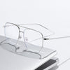 Al Metal Double Bridges Glasses Frame