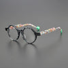 Ansley Retro Round Acetate Glasses Frame