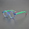 Ansley Retro Round Acetate Glasses Frame