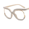 Arlene Luxury Rhinestone Large Glasses Frame