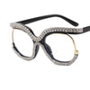 Arlene Luxury Rhinestone Large Glasses Frame