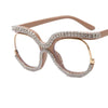 Arlene Luxury Rhinestone Large Glasses Frame