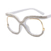 Arlene Luxury Rhinestone Large Glasses Frame