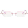 WOMEN'S RIMLESS CUT RIM DIAMOND ANTI BLUE LIGHT GLASSES