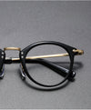 Retro Full Rim Titanium Oval Glasses Frame GMS805