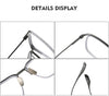 Titanium Square Glasses Frame DTX106