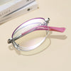 WOMEN'S HD HALF-FRAME FOLDING ANTI-BLUE LIGHT READING GLASSES