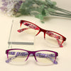 WOMEN'S FASHION PRINTED RESIN ANTI-BLUE LIGHT READING GLASSES