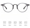 Sylor Titanium Vintage Oval Eyeglasses Frames