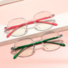 WOMEN'S FASHION RAINBOW LIGHTWEIGHT FRAMELESS ANTI-BLUE LIGHT READING GLASSES