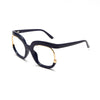 Barbara Retro Overszied Shades Half Glasses Frame