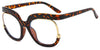 Barbara Retro Overszied Shades Half Glasses Frame