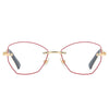 WOMEN'S FASHION BUTTERFLY SHAPE FRAMELESS ANTI-BLUE LIGHT READING GLASSES