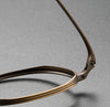 Marlowe Titanium Vintage Oval Eyeglasses Frames