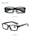 ANTI-BLUE LIGHT PRESBYOPIC GLASSES WITH RECTANGULAR FRAME