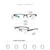 TITANIUM MULTI-FOCUS READING GLASSES PROGRESSIVE DOUBLE LIGHT ANTI-BLUE LIGHT