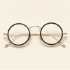 Betty Retro Round Plastic Titanium Glasses Frame