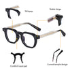 Acetate Square Glasses Frames TM009