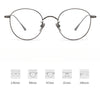 Oudom Titanium Vintage Round Eyeglasses Frame