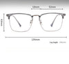 Metal Rectangle Glasses Frames KE001