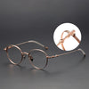 Titanium Vintage Oval Eyeglasses Frames EP