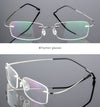 Ultra-Light Titanium Rectangle Rimless Glasses