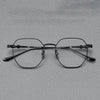 Titanium Geometric Glasses Frame 122205