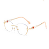 WOMEN'S ULTRA-LIGHT FASHION DIAMOND FRAMELESS ANTI-BLUE LIGHT READING GLASSES