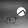 Ceaser Retro Titanium Square Glasses Frame