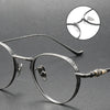 Titanium Vintage Round Eyeglasses Frames BUBBA-A