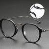 Draz Titanium Vintage Geometric Eyeglasses Frames