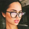 Cat Eye Anti Blue Light Ladies Computer Glasses Decorative Spectacle Frame