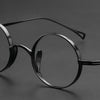 Titanium Vintage Round Eyeglasses Frames 10518R