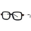 Des Vintage Black Square Glasses Frame