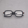 Des Vintage Black Square Glasses Frame