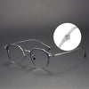 Titanium Vintage Round Eyeglasses Frames Bacchus