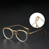 Hayter Titanium Vintage Oval Eyeglasses Frame