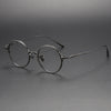 Romas Titanium Vintage Round Eyeglasses Frame