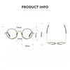 Kadir Titanium Vintage Round Eyeglasses Frames