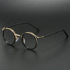 Evander Titanium Round Glasses Frame