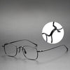 Retro Titanium Square Glasses Frame KJ45