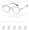 Lowell Titanium Geometric Glasses Frame